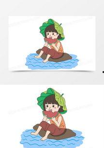 吃瓜表情动漫女生可爱